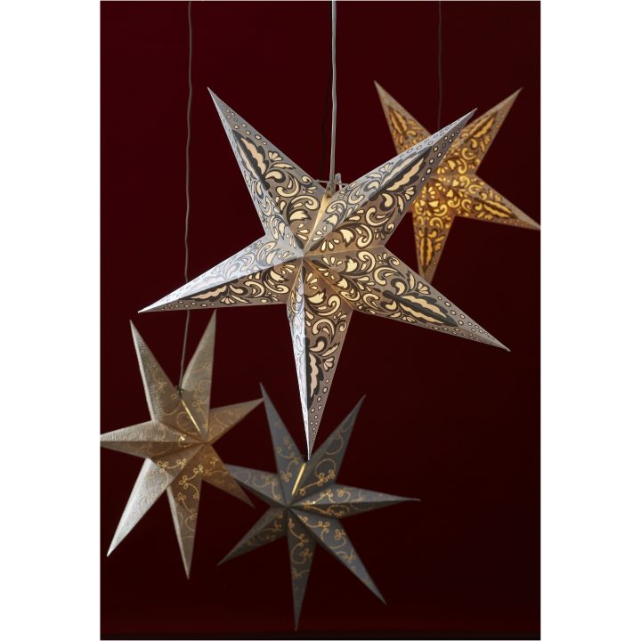 Pappersstjärna Decorus Silver Star Trading 63 cm – bild 2