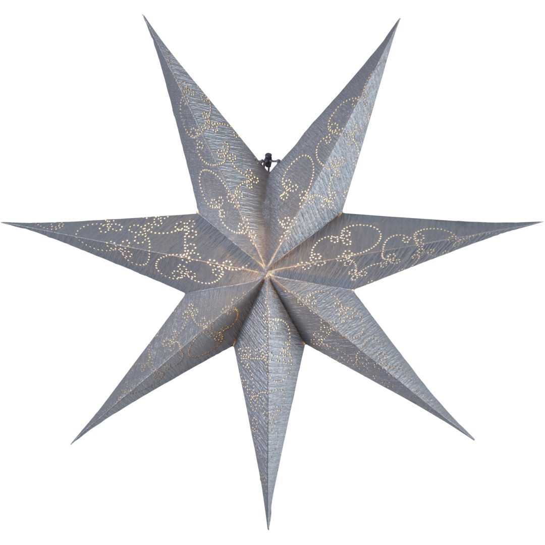 Pappersstjärna Decorus Silver Star Trading 63 cm