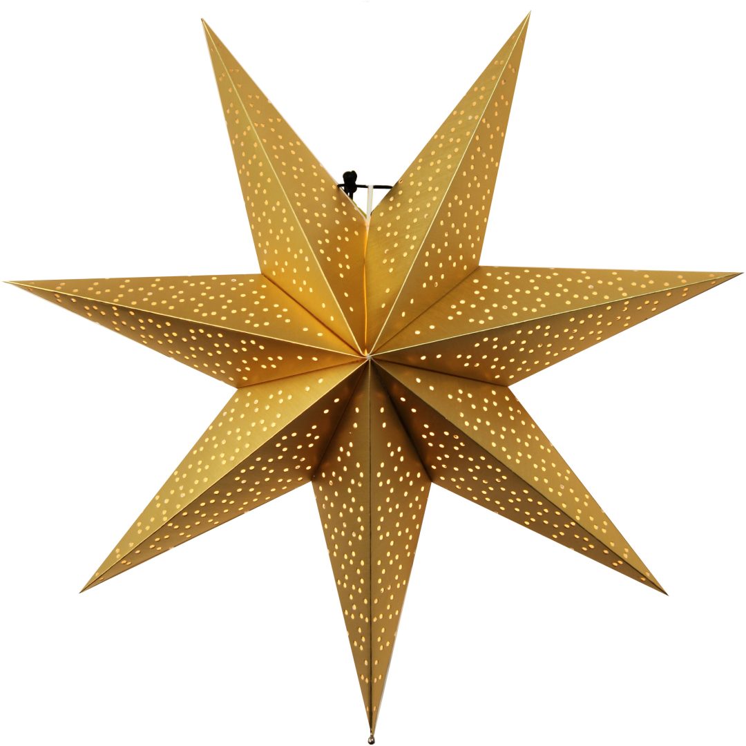 Pappersstjärna Dot Guld Star Trading 54 cm – bild 3