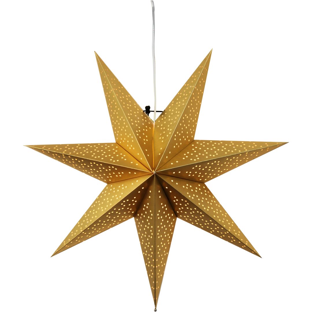 Pappersstjärna Dot Guld Star Trading 54 cm – bild 6