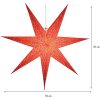 Pappersstjärna Dot Röd Star Trading 70 cm – miniatyr 5