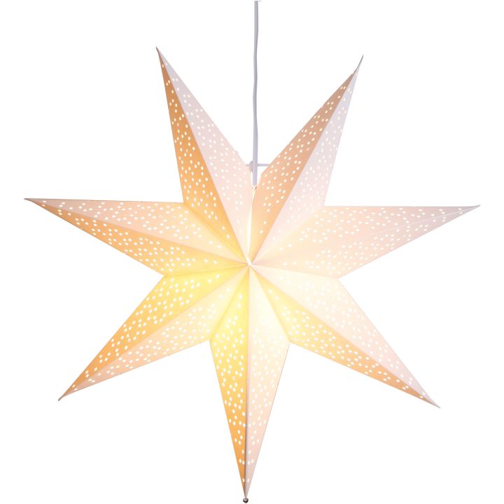 Pappersstjärna Dot Vit Star Trading 54 cm – bild 3