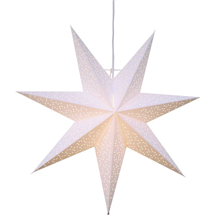 Pappersstjärna Dot Vit Star Trading 54 cm – bild 2