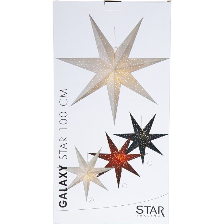 Pappersstjärna Galaxy Vit Star Trading 100 cm – bild 4