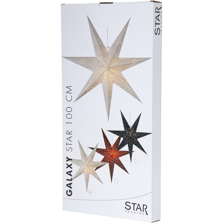 Pappersstjärna Galaxy Vit Star Trading 100 cm – bild 3
