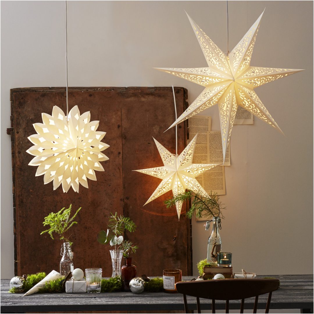 Pappersstjärna Lace STAR TRADING – bild 3