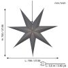 Pappersstjärna Ozen Grå Star Trading 70 cm – miniatyr 7