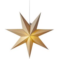 Pappersstjärna Plain Beige Star Trading