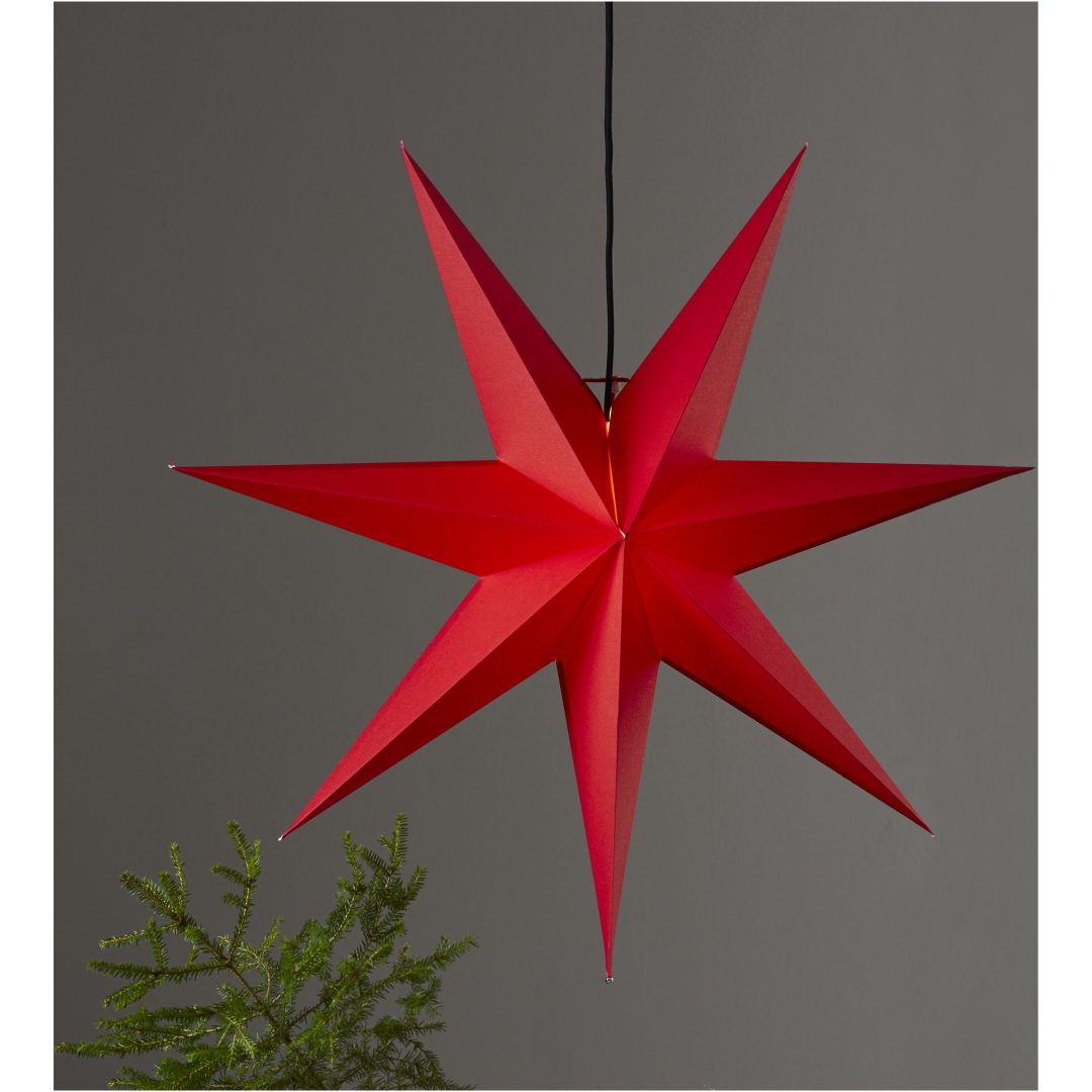 Pappersstjärna Rozen Röd Star Trading 70 cm – bild 6