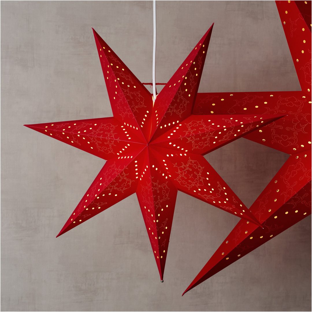 Pappersstjärna Sensy Röd Star Trading 51 cm – bild 4