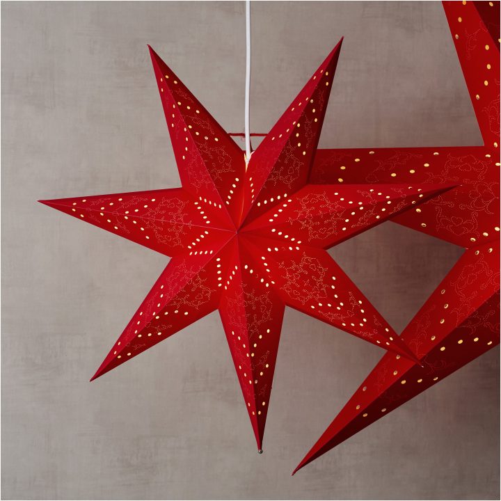 Pappersstjärna Sensy Röd Star Trading 51 cm – bild 4