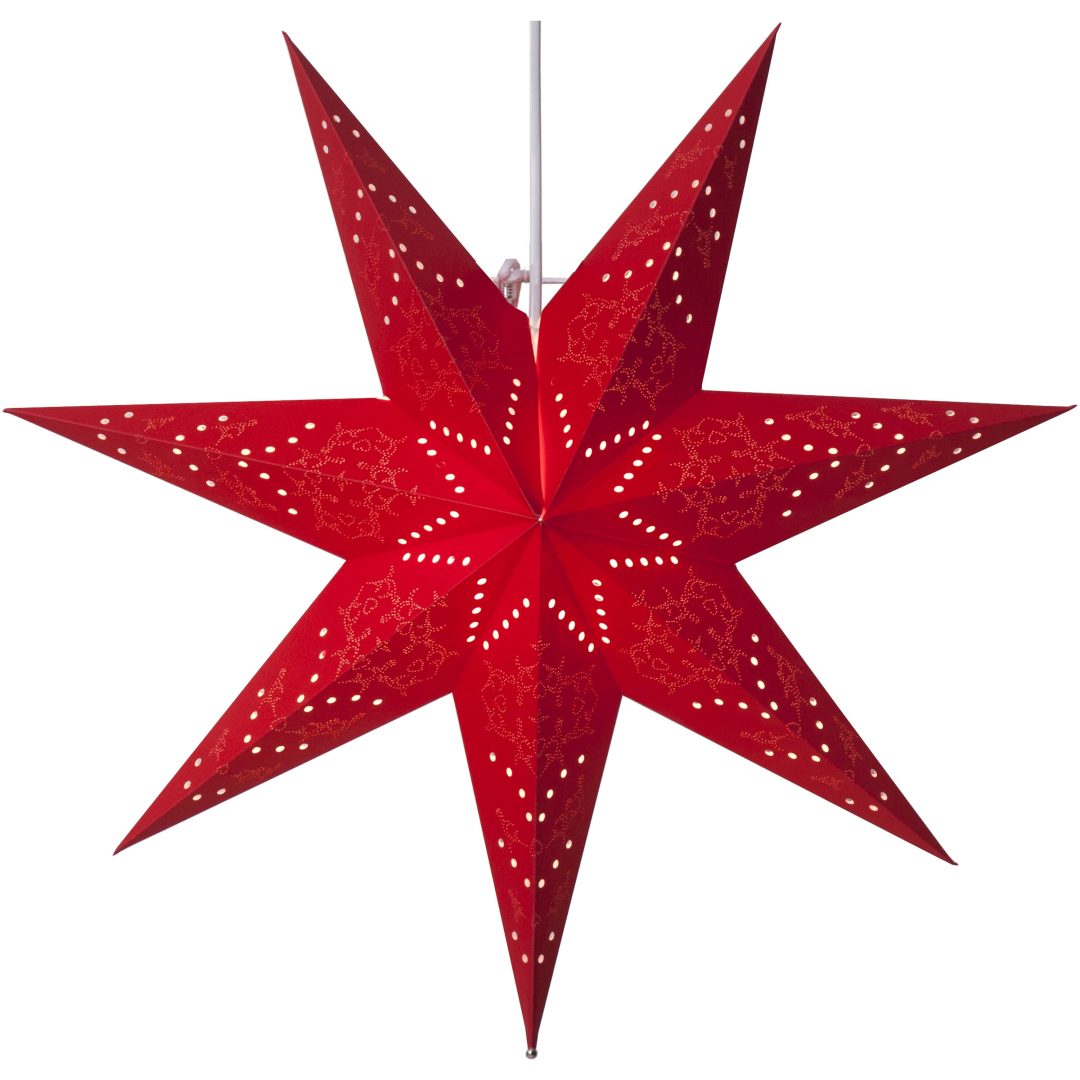 Pappersstjärna Sensy Röd Star Trading 51 cm – bild 3