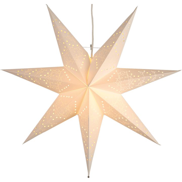 Pappersstjärna Sensy Vit Star Trading 54 cm – bild 4
