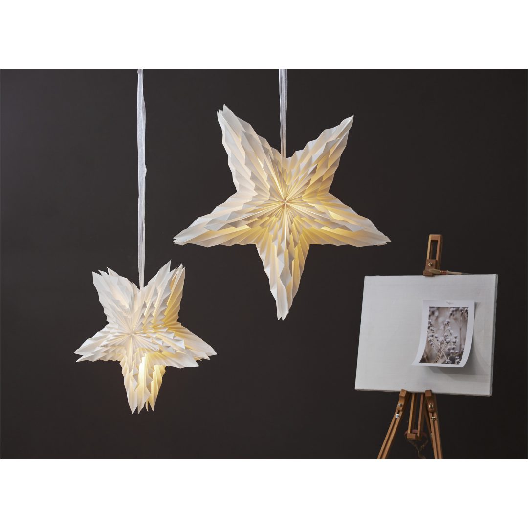 Pappersstjärna White STAR TRADING – bild 2