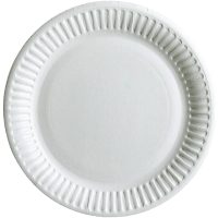 Papperstallrikar Vit NONAME