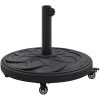 Parasolbas med hjul för 38-48 mm stolpar 13 kg Rund vidaXL 45 x 45 x 39 cm – miniatyr 2