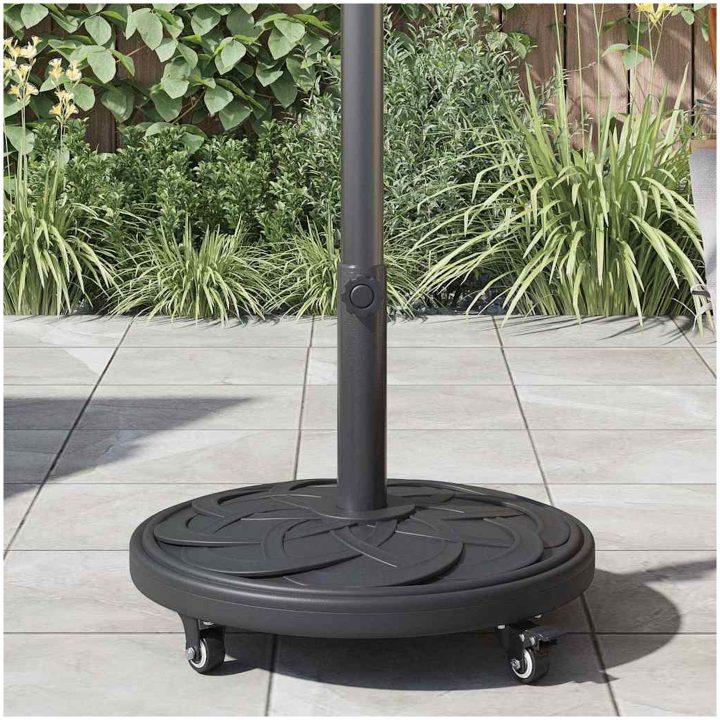Parasolbas med hjul för 38-48 mm stolpar 13 kg Rund vidaXL 45 x 45 x 39 cm – bild 4