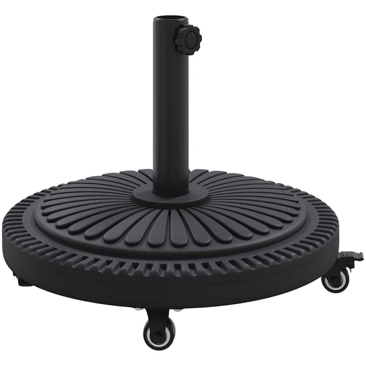 Parasolgrund med hjul för ⌀38-48 mm stolpar 13 kg Rund vidaXL ⌀38 - 48 mm – bild 2