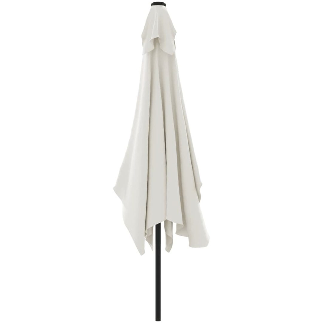 Parasoll 200 x 300 cm sandvit rektangulär vidaXL – bild 4