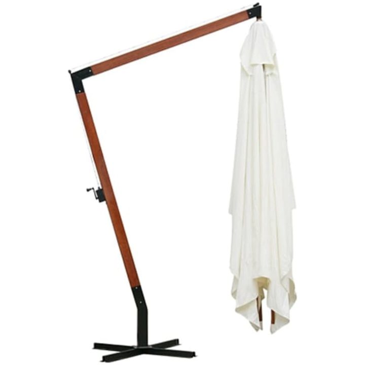 Parasoll 300 x 400 cm vit vidaXL – bild 3