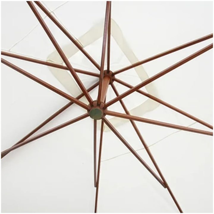 Parasoll 300 x 400 cm vit vidaXL – bild 4