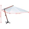 Parasoll 300 x 400 cm vit vidaXL – miniatyr 6