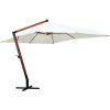 Parasoll 300 x 400 cm vit vidaXL – miniatyr 1