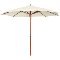 Parasoll 300x258 cm Sandvit vidaXL