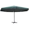 Parasoll aluminium grön vidaXL 500 cm – miniatyr 2