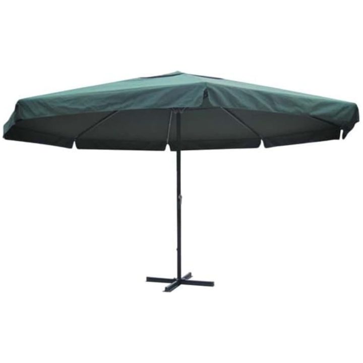 Parasoll aluminium grön vidaXL 500 cm – bild 2