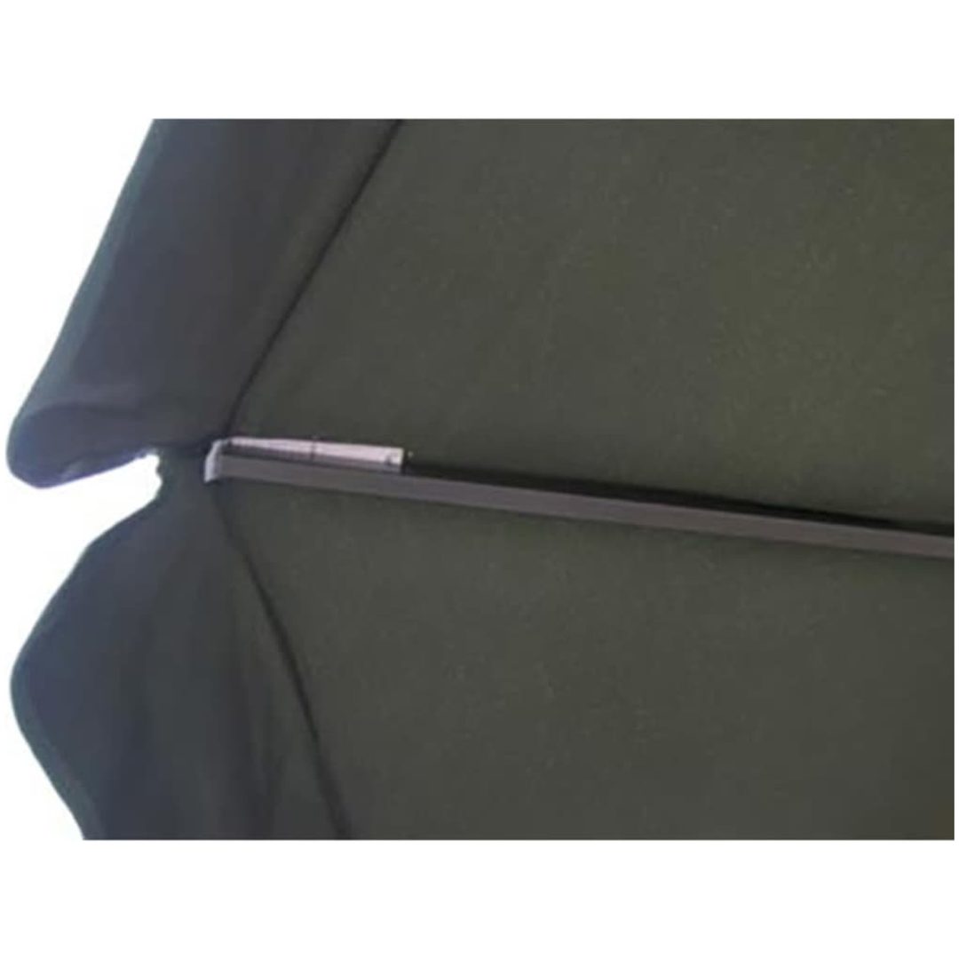 Parasoll aluminium grön vidaXL 500 cm – bild 4