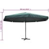 Parasoll aluminium grön vidaXL 500 cm – miniatyr 5