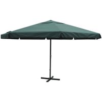 Parasoll aluminium grön vidaXL