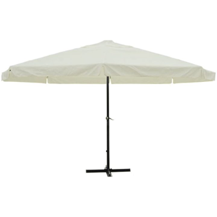 Parasoll aluminium vit vidaXL 500 cm – bild 2