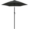 Parasoll antracit 200x224 cm aluminium vidaXL – miniatyr 2