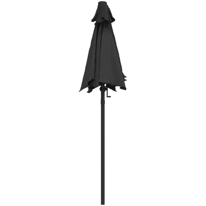 Parasoll antracit 200x224 cm aluminium vidaXL – bild 4