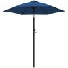 Parasoll blå 200x224 cm aluminium vidaXL – miniatyr 2