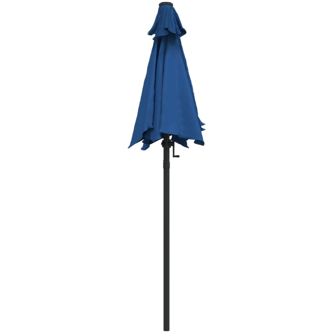 Parasoll blå 200x224 cm aluminium vidaXL – bild 4