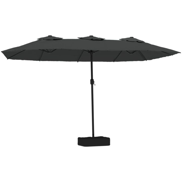 Parasoll dubbelt antracit 449x245 cm vidaXL – bild 2