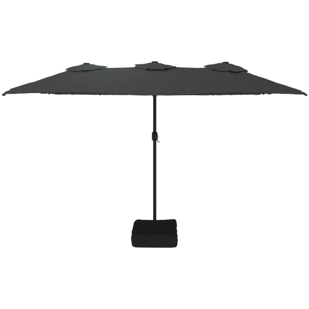Parasoll dubbelt antracit 449x245 cm vidaXL – bild 3