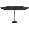 Parasoll dubbelt antracit 449x245 cm vidaXL – miniatyr 4