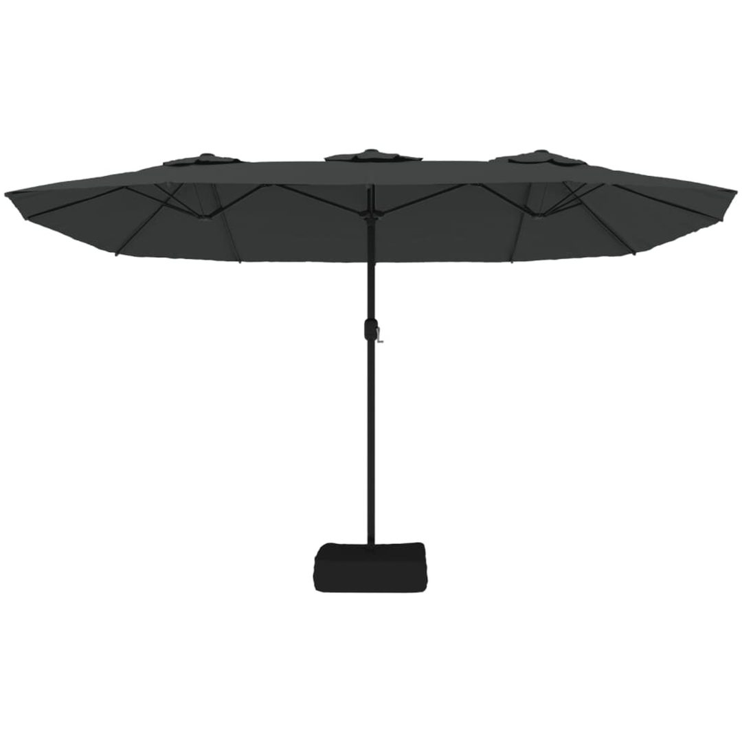 Parasoll dubbelt antracit 449x245 cm vidaXL – bild 4