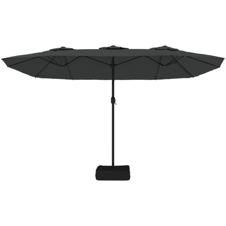 Parasoll dubbelt antracit 449x245 cm vidaXL – bild 4