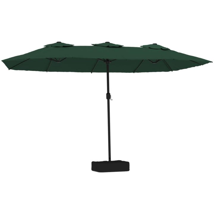 Parasoll dubbelt grön 449x245 cm vidaXL – bild 2