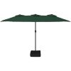 Parasoll dubbelt grön 449x245 cm vidaXL – miniatyr 3