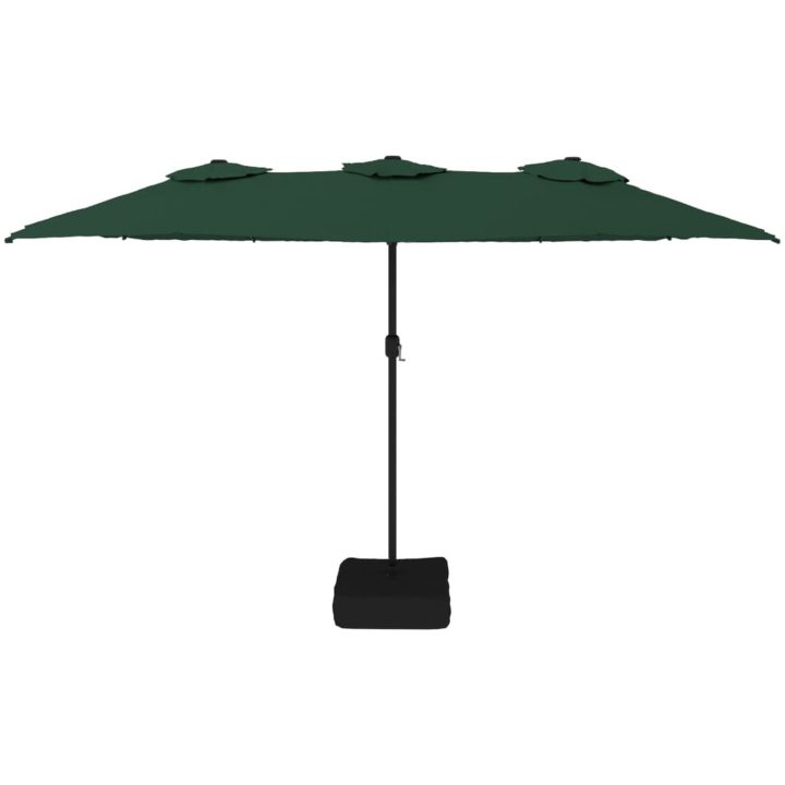 Parasoll dubbelt grön 449x245 cm vidaXL – bild 3