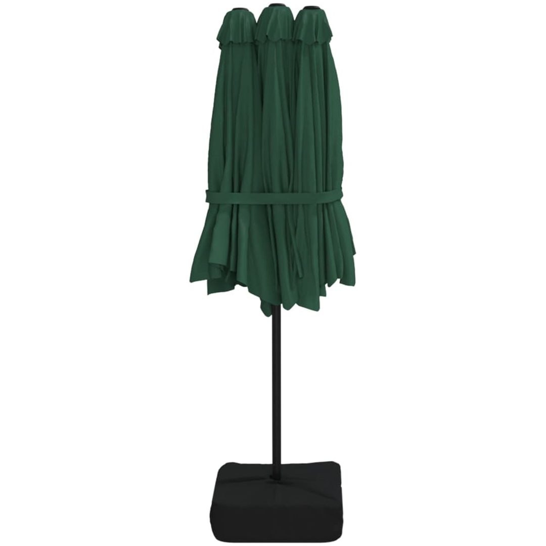 Parasoll dubbelt grön 449x245 cm vidaXL – bild 5