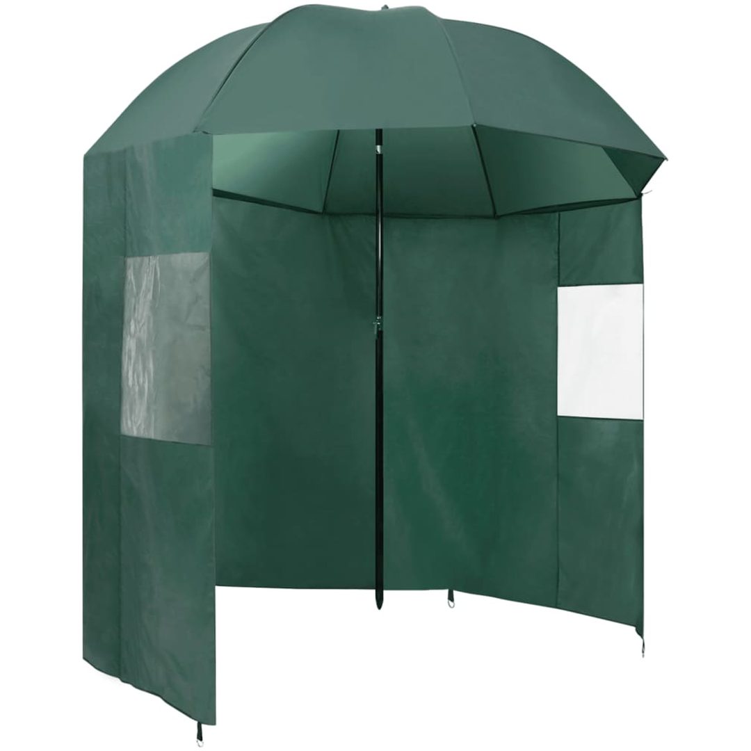 Parasoll för fiske grön vidaXL 220 x 193 cm