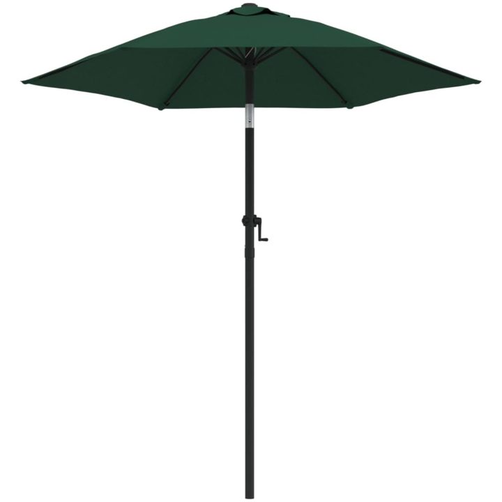 Parasoll grön 200x224 cm aluminium vidaXL – bild 2
