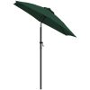 Parasoll grön 200x224 cm aluminium vidaXL – miniatyr 3